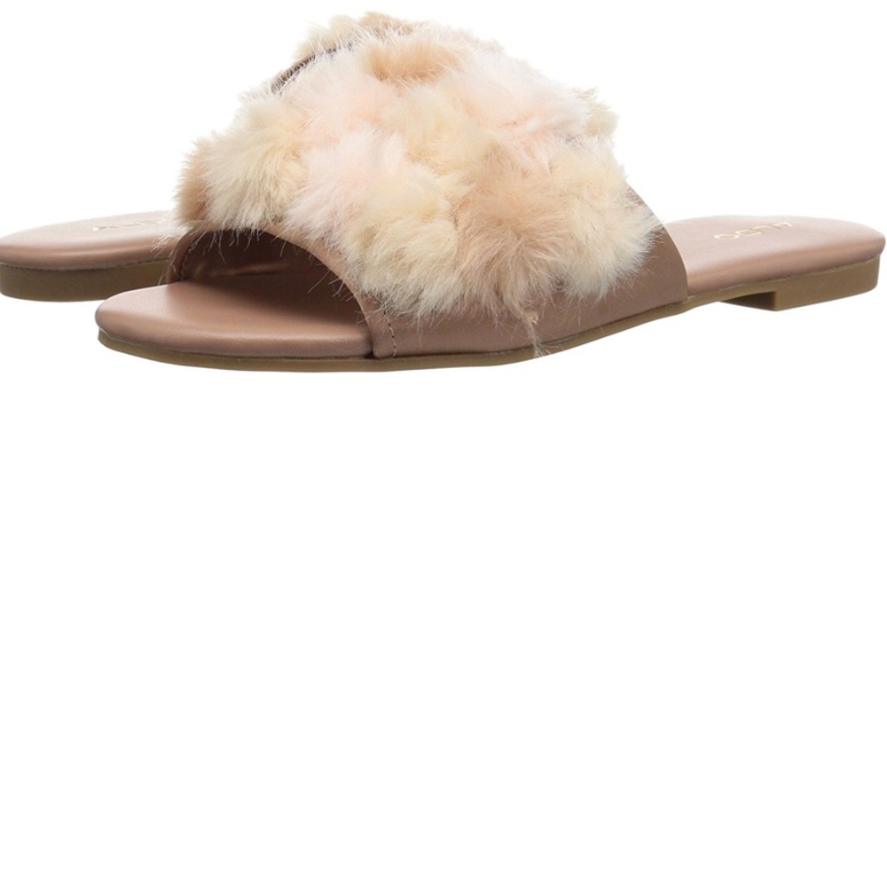 Aldo Pompom Slide Sandal